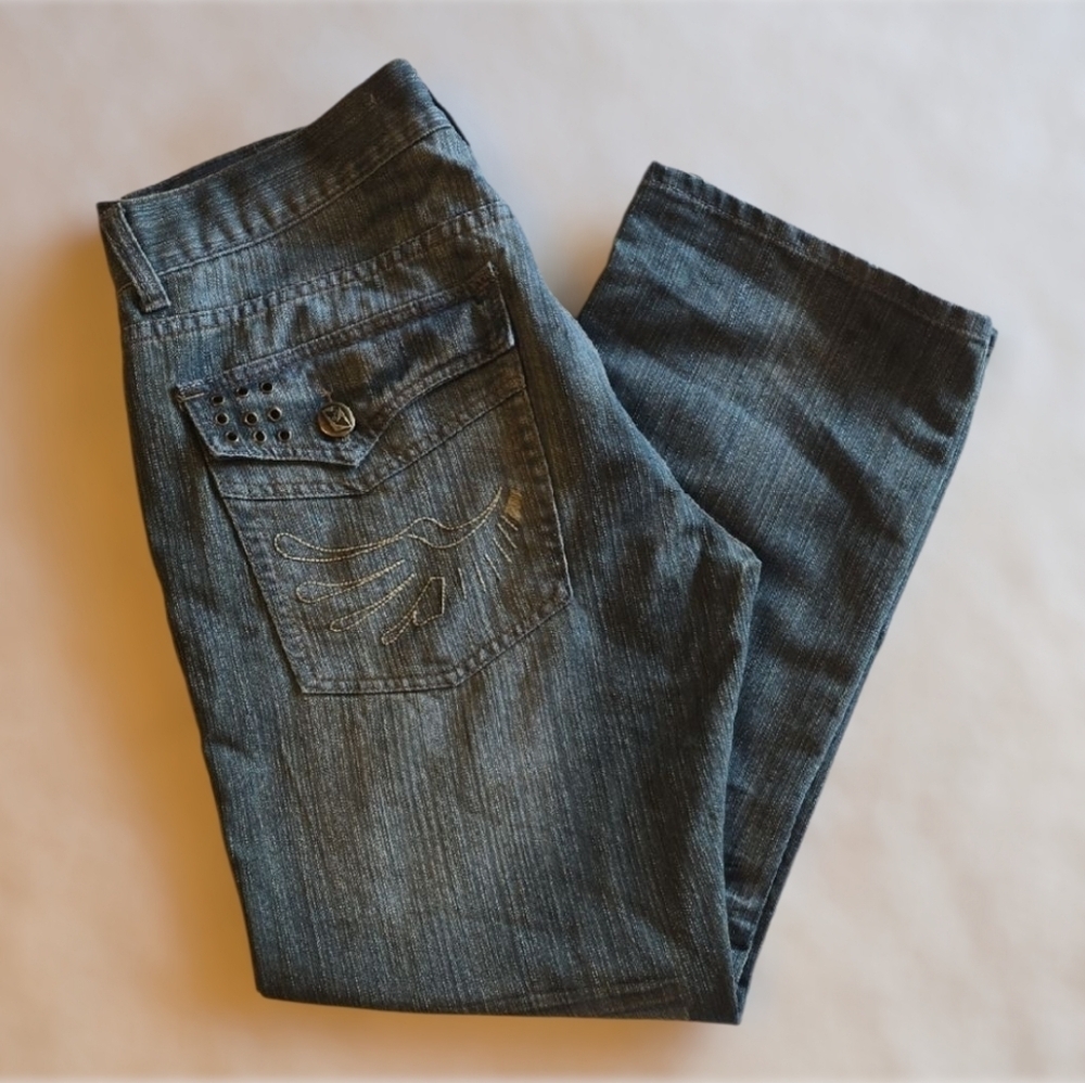 Vintage Y2K G-Net Men's Denim Distressed Straight Leg Jeans Sz.40x32